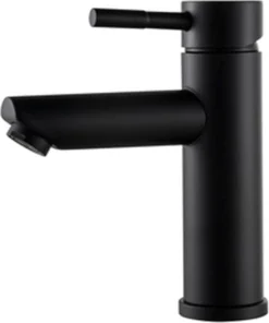 Merkloos Wastafelkraan 8500A - Badkamerkraan - Toiletkraan - Mengkraan - Mat Zwart
