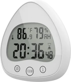 Merkloos Douchetimer - Douchewekker - Kookwekker - Douche Klok - Badkamer Klok - Waterproof - Draadloos - Zuignap - Digitaal