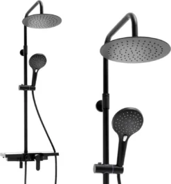 Doucheset - Met Douchemengkraan - En Regendouche - Zwart