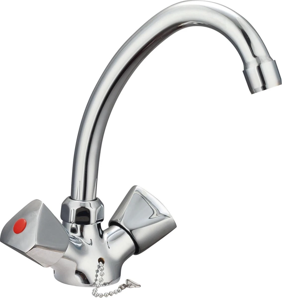 SCHÜTTE Carneo Wastafelkraan - Mengkraan - Met Waste - Chroom