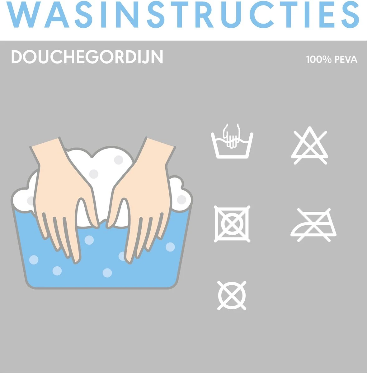 Sealskin Zebra Douchegordijn 180x200 Cm - Peva - Zwart / Wit - Afbeelding 7