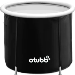 Zitbad | Opblaasbaar Zitbad Voor Volwassenen Van OTUBB | Ofuro | Opvouwbare Badkuip | Inklapbaar | Rond | IJsbad | Zwart | Bath Bucket