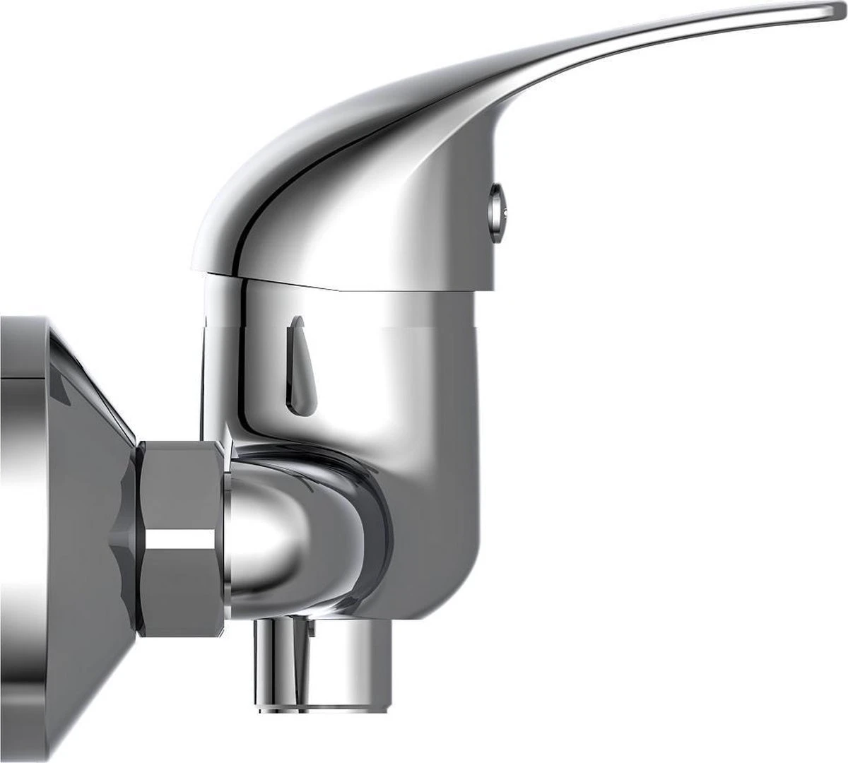 SCHÜTTE Athos Plus Douchekraan - Mengkraan - 150 Mm Hartafstand - Chroom - Afbeelding 2