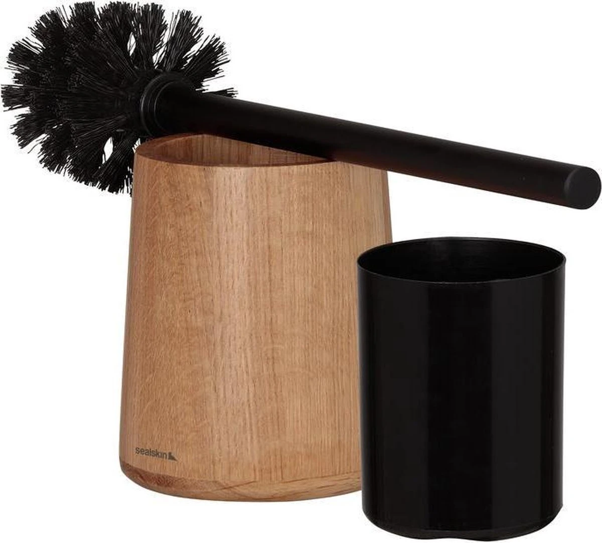 Sealskin Earth - Toiletborstel Met Houder Vrijstaand - Eiken - Afbeelding 3