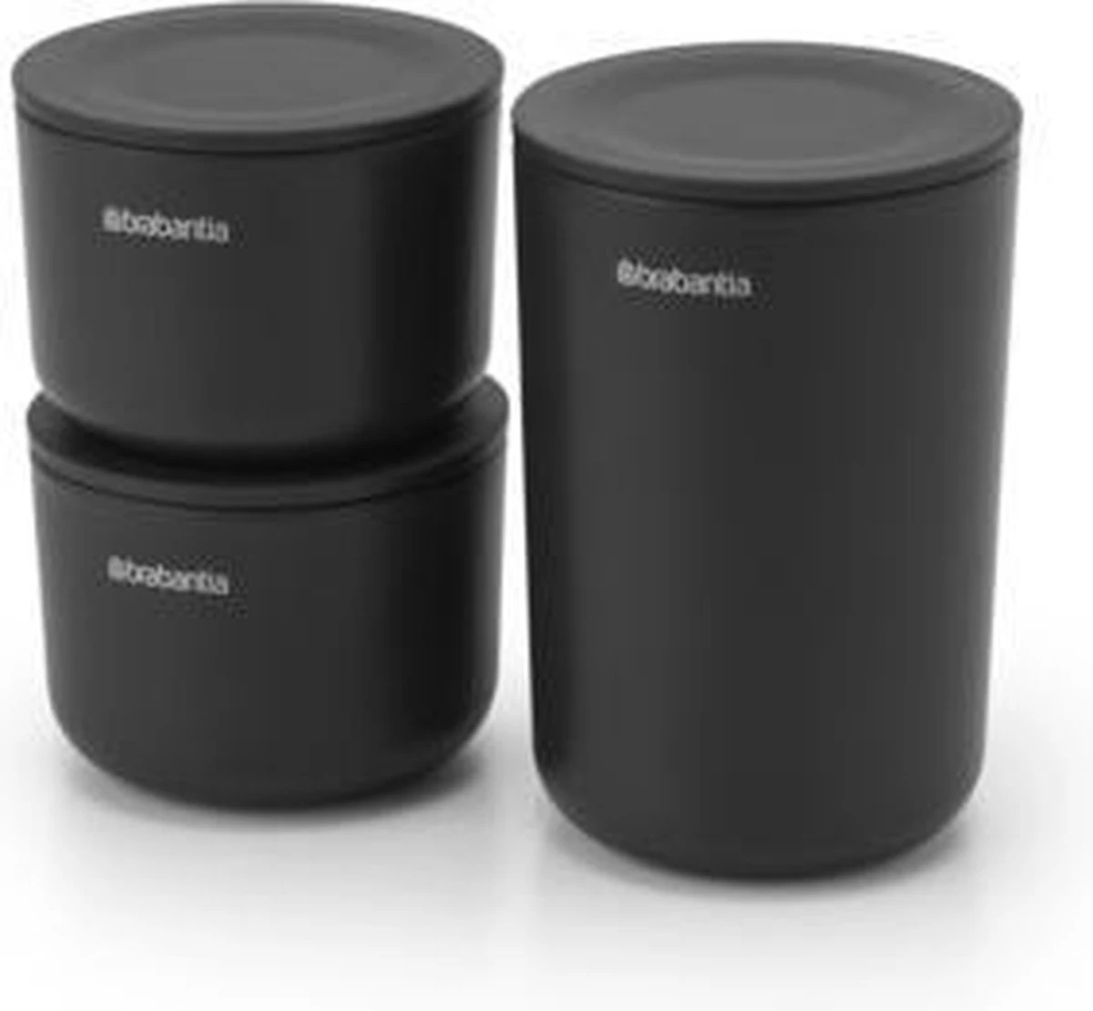 Brabantia ReNew Opbergpotjes - 3-delig - Dark Grey - Afbeelding 5