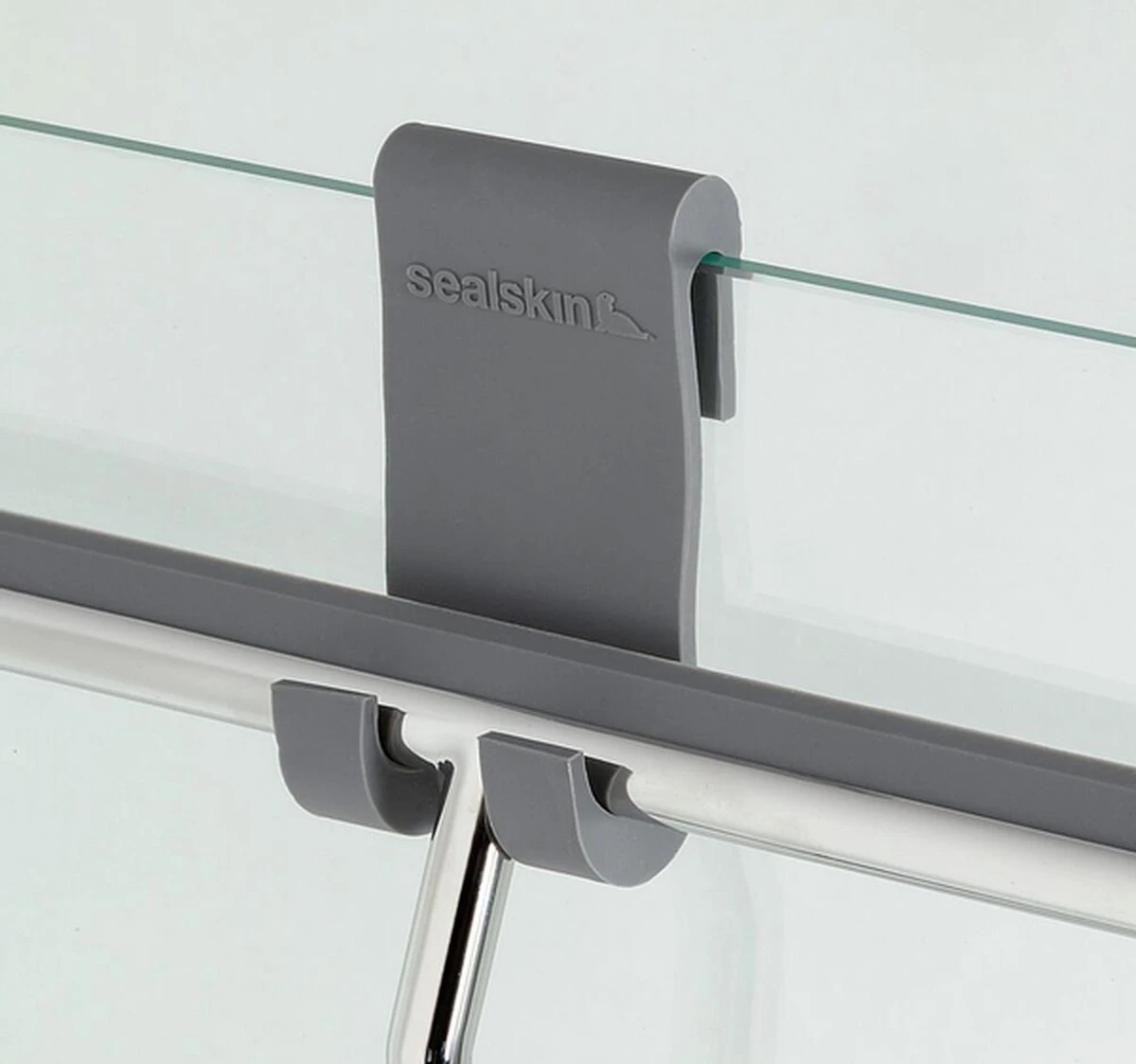 Sealskin Urban Deluxe Raamwisser Inclusief Flexibele Glashaak En Schroefhaak - RVS Gepolijst - Afbeelding 2