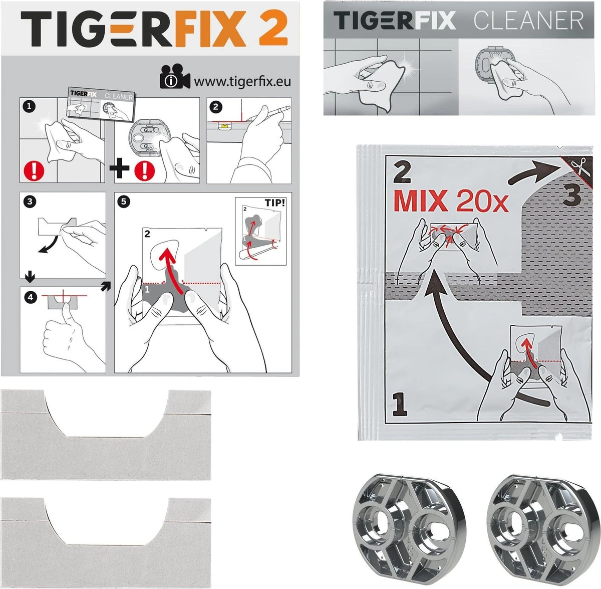 Tiger TigerFix Type 2 - Tiger Accessoires Monteren Zónder Boren - Afbeelding 5