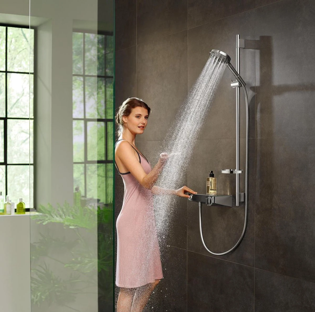 Hansgrohe Raindance Select S Doucheset 120 3jet PowderRain Met Unica'S Puro Glijstang 65 Cm Chroom - Afbeelding 19