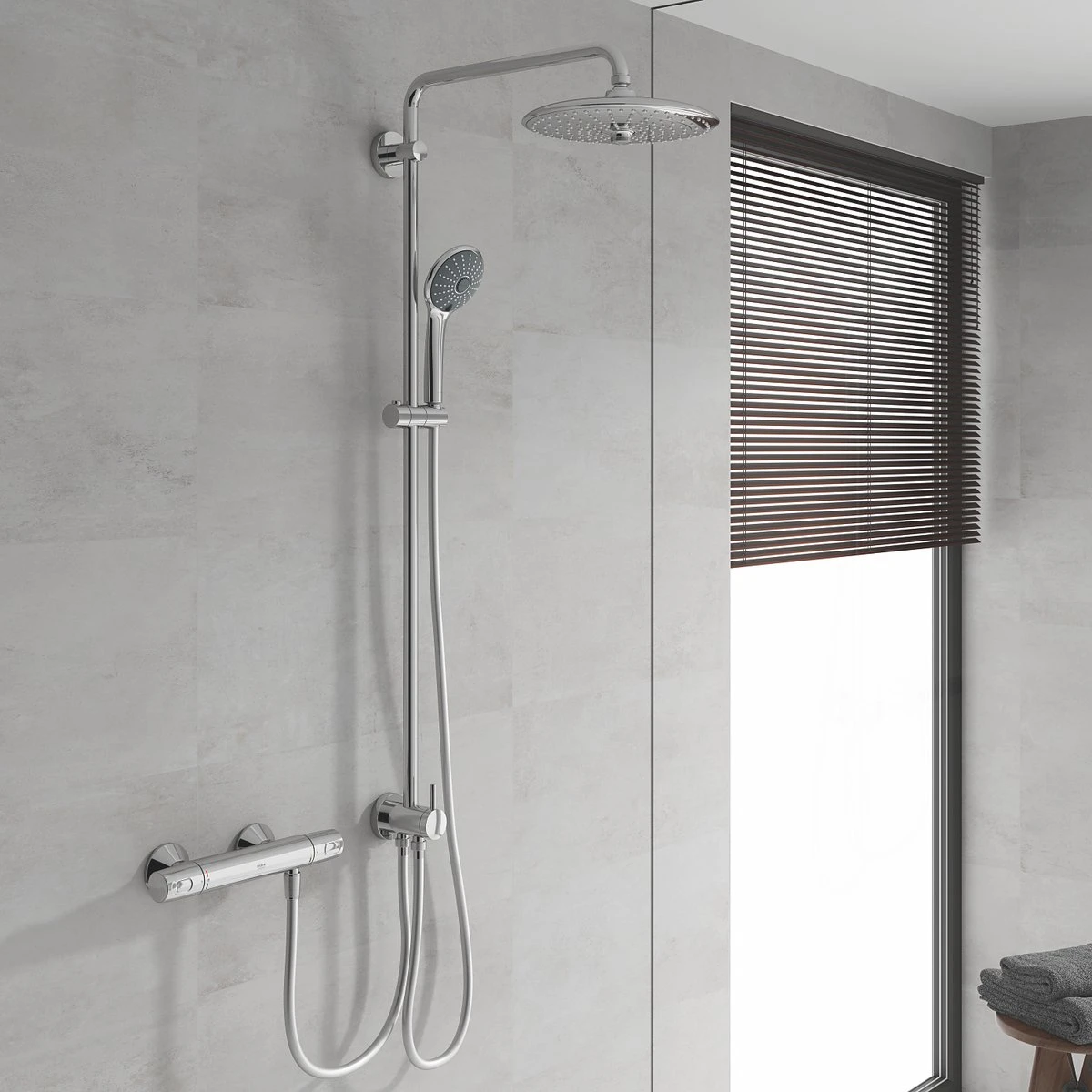 GROHE QuickFix Vitalio Joy 260 Regendouche - Ø 26 Cm - 3 Straalsoorten - Zonder Thermostaatkraan - Afbeelding 3