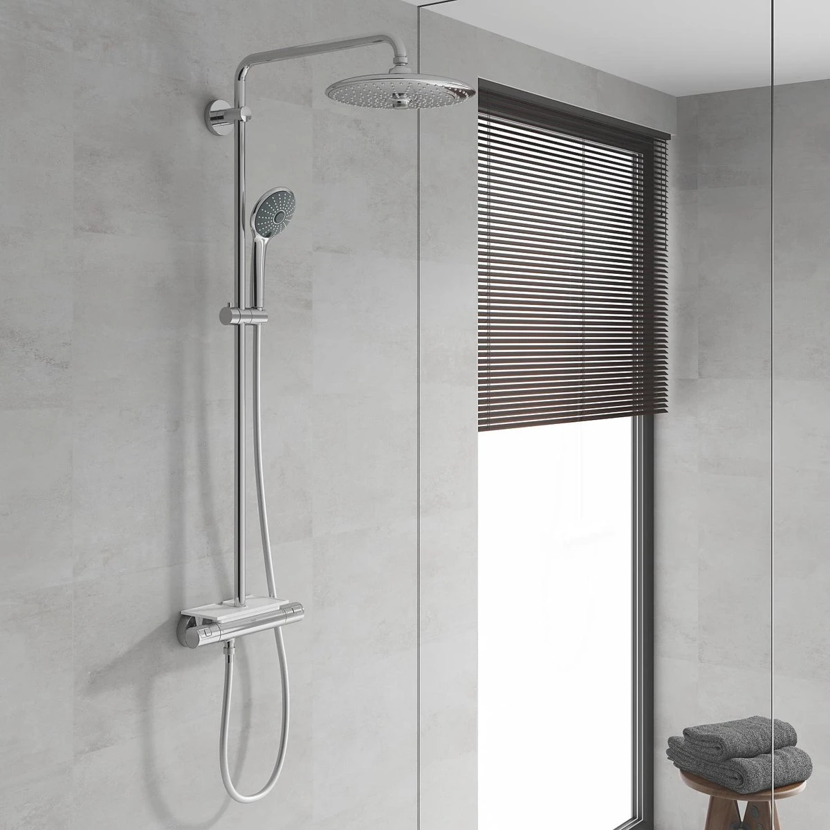 GROHE Vitalio Joy 260 Regendouche - ø 26 Cm - Zonder Cooltouch - Met Planchet - Afbeelding 4