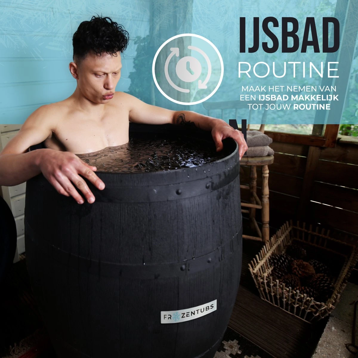 FrozenTubs IJsbad - Zitbad - Ice Bath Bucket - Bathtub - Dompelbad - Wim Hof Methode - Afbeelding 3