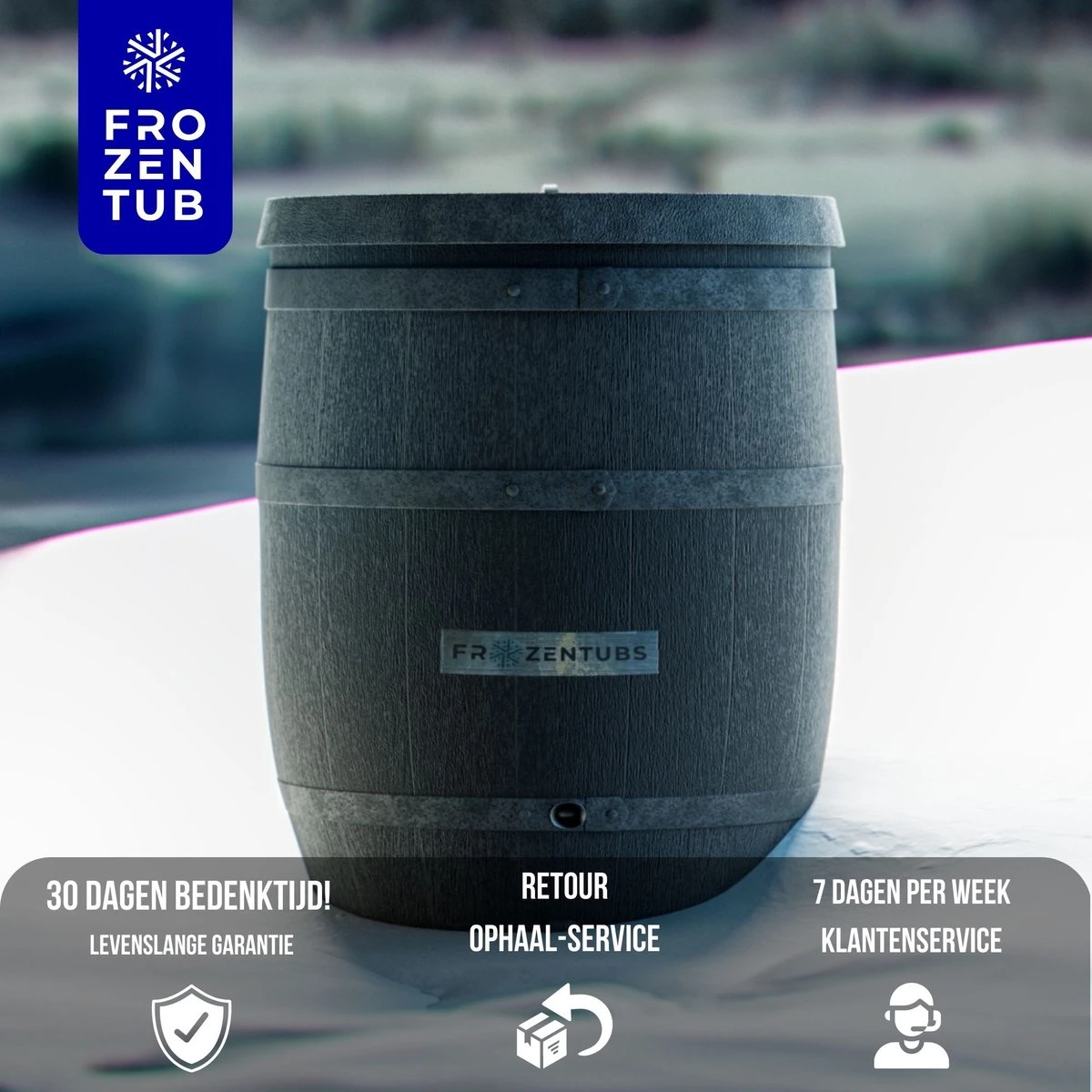 FrozenTubs IJsbad - Zitbad - Ice Bath Bucket - Bathtub - Dompelbad - Wim Hof Methode - Afbeelding 9