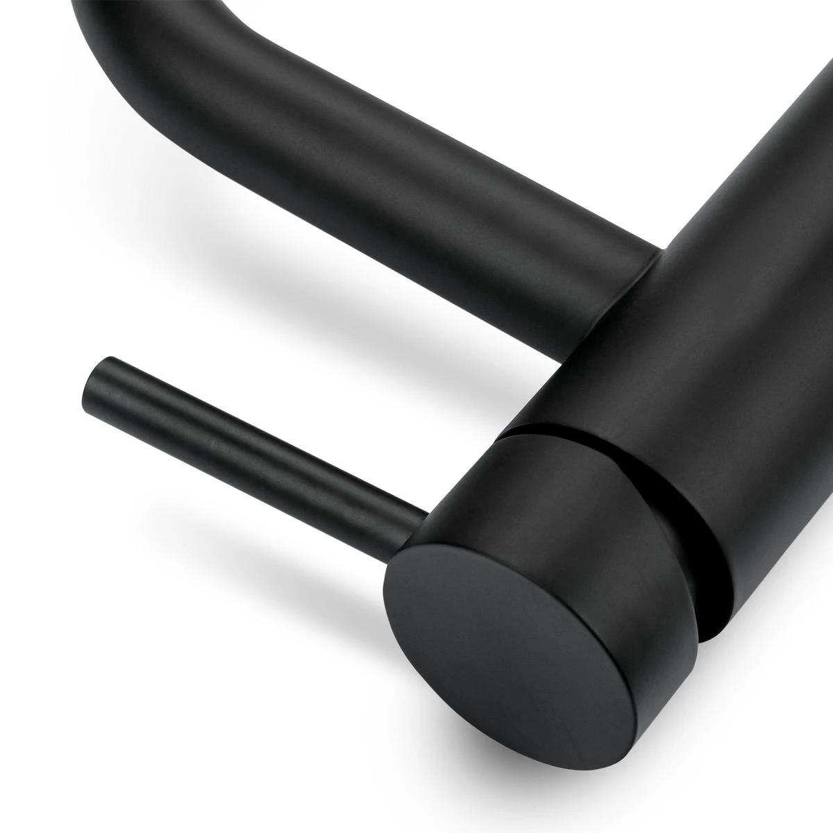 LOMAZOO Wastafelkraan Zwart Cardano - Zwarte Kraan - Badkamerkraan - Wastafel Mengkraan - Hoog - Afbeelding 7