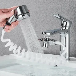 Merkloos Fastsurfe – Badkamer – Wastafel - Kraan Sproeier - Water Kraan Verlenging - Mondstuk -Verstelbare Douche Set