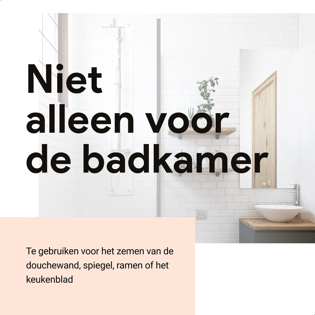 Douchewisser Met Ophanghaak En 2 Extra Strips - Raamwisser Voor Douche - Raamtrekker Chroom - Afbeelding 3
