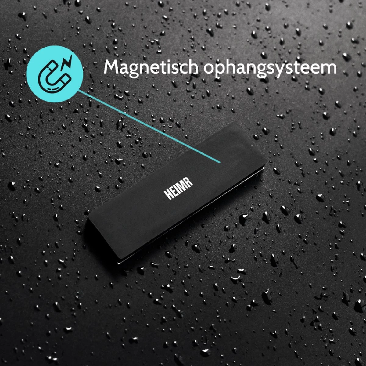 Douchewisser Zwart Met Magneetstrip - Badkamer Accessoires - Raamwisser - Trekker Douche - Silicone - 21cm X 20cm - Afbeelding 11