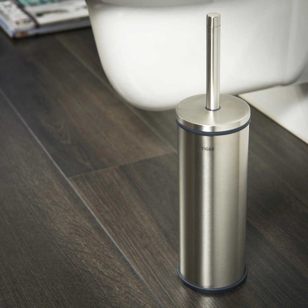 Tiger Boston - Toiletborstel Met Houder Vrijstaand - RVS Geborsteld - Afbeelding 5