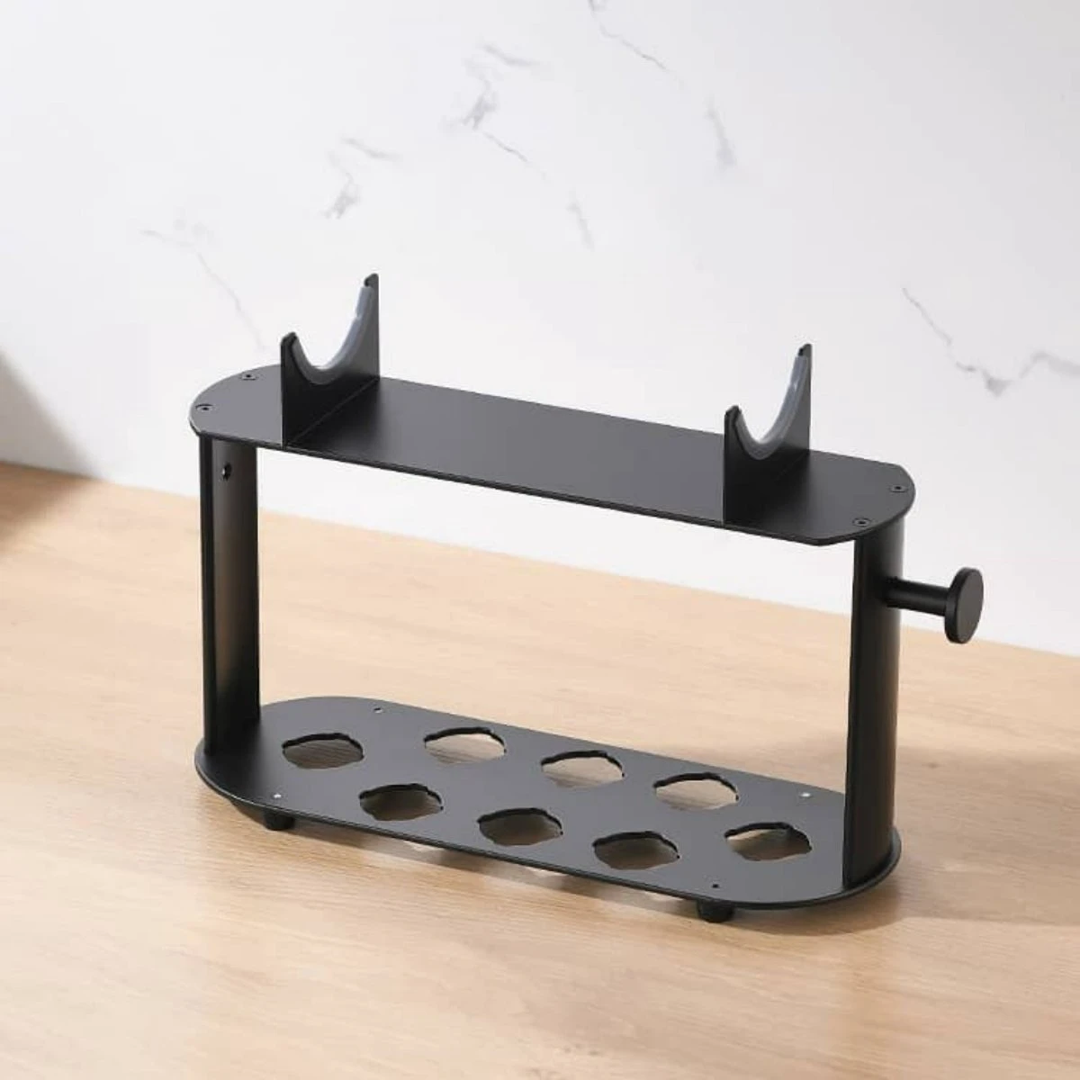 Houder Geschikt Voor Dyson Airwrap (korte Versie) - Geschikt Voor 8 Accessoires - Passend Voor Dyson Airwrap Complete Multistyler - Zwart - Afbeelding 2