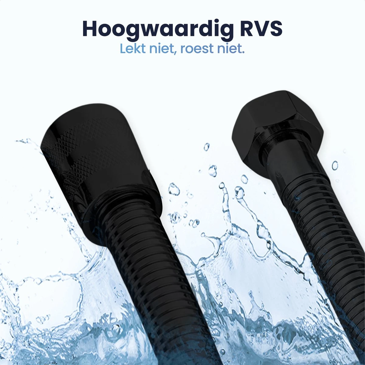 Eagle Bath & Shower - Douchekop Met Slang – Mat Zwart - 3 Functies – Handdouche – Hoofddouche - Afbeelding 7