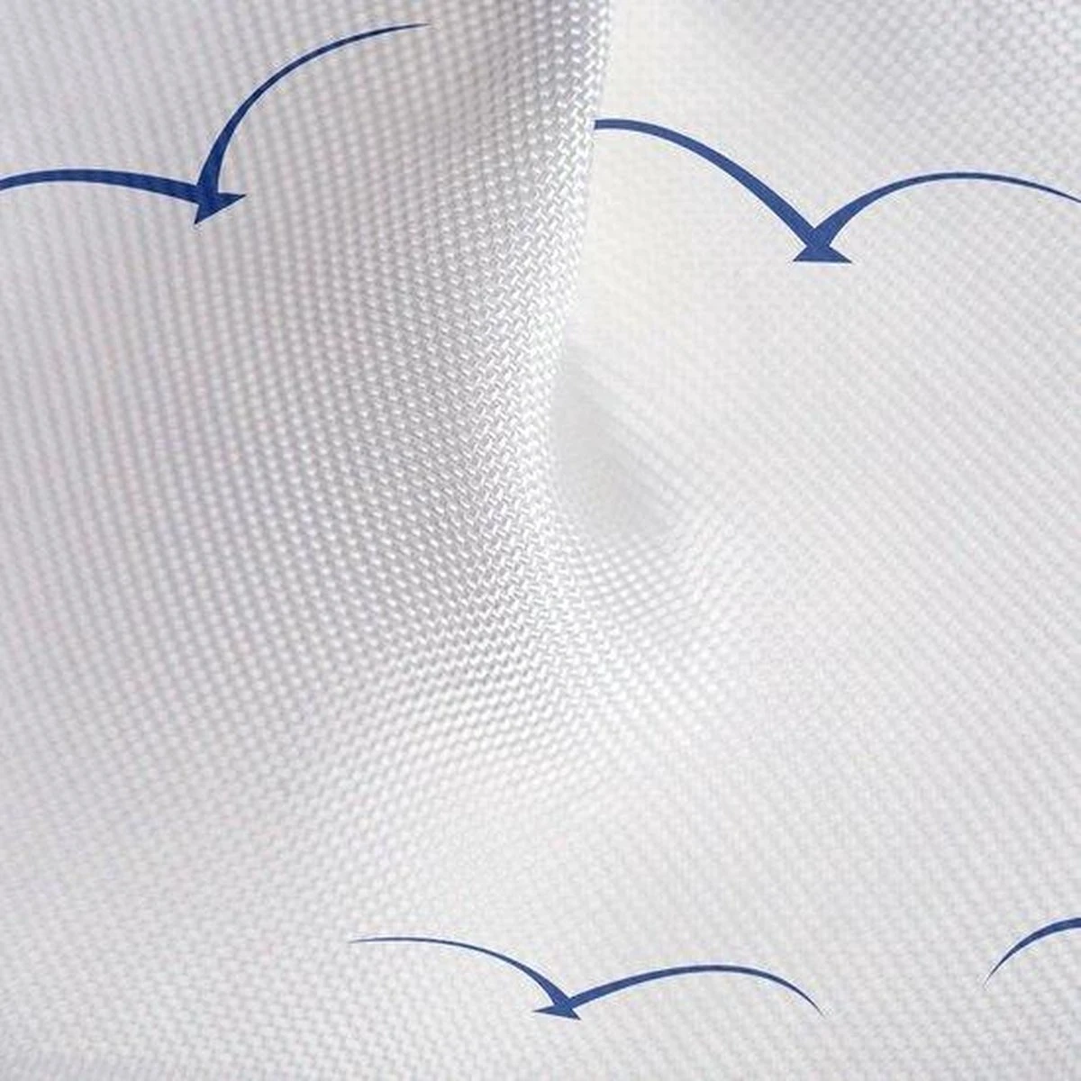 Tatkraft Seagulls - Luxe Waterdicht Douchegordijn - Met GRATIS 12 Ringen - Anti-Schimmel Badkamer Douche Gordijn - Sneldrogend & Anti Schimmel - Wasbaar & Duurzaam Shower Curtain - 100% Polyester - Meeuwen Design - 180X180 CM - Afbeelding 5