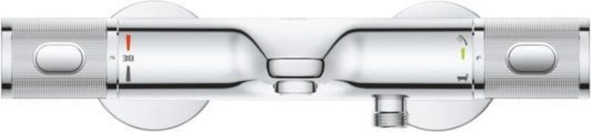 GROHE Grohtherm 1000 Performance Thermostatische Badkraan - 15cm - Met Koppelingen - Chroom - 34779000 - Afbeelding 14