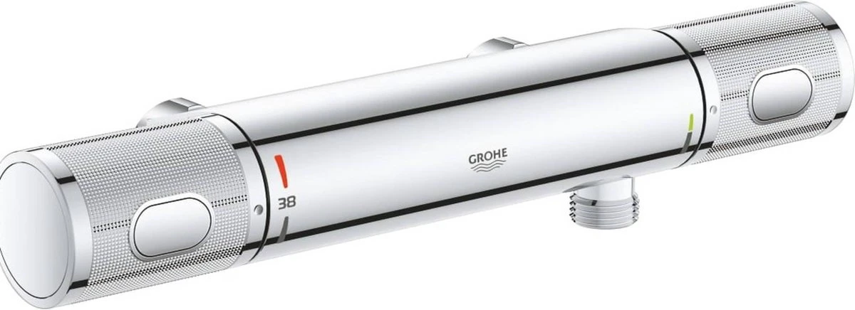GROHE Grohtherm 1000 Performance Thermostatische Douchekraan - 12cm - Zonder Koppelingen - Chroom - 34778000 - Afbeelding 12