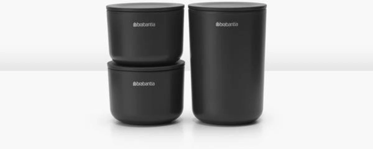 Brabantia ReNew Opbergpotjes - 3-delig - Dark Grey - Afbeelding 9