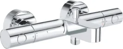 GROHE QuickFix Precision Get Thermostatische Badkraan - EcoJoy® - 15cm - Met Koppelingen - Chroom - 34774000