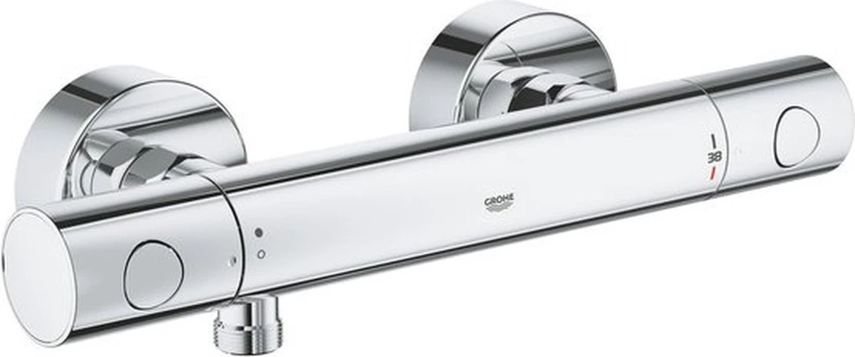 GROHE QuickFix Precision Get Thermostatische Douchekraan - EcoJoy - Met Koppelingen - Chroom - 34773000