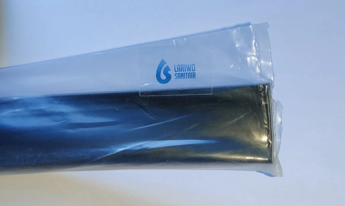 Lariwo Sanitair® Siliconen Waterkering Laag 200cm 200 Cm Zwart Douche Douchebak Douchegordijn Wc Toilet Wasbak Waterstopper Waterdorpel Waterdrempel - Afbeelding 2