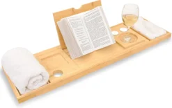 Sleepydays Luxe Badplank – Badplank Voor In Bad – Badrek - Uitschuifbaar - 75-100 Cm