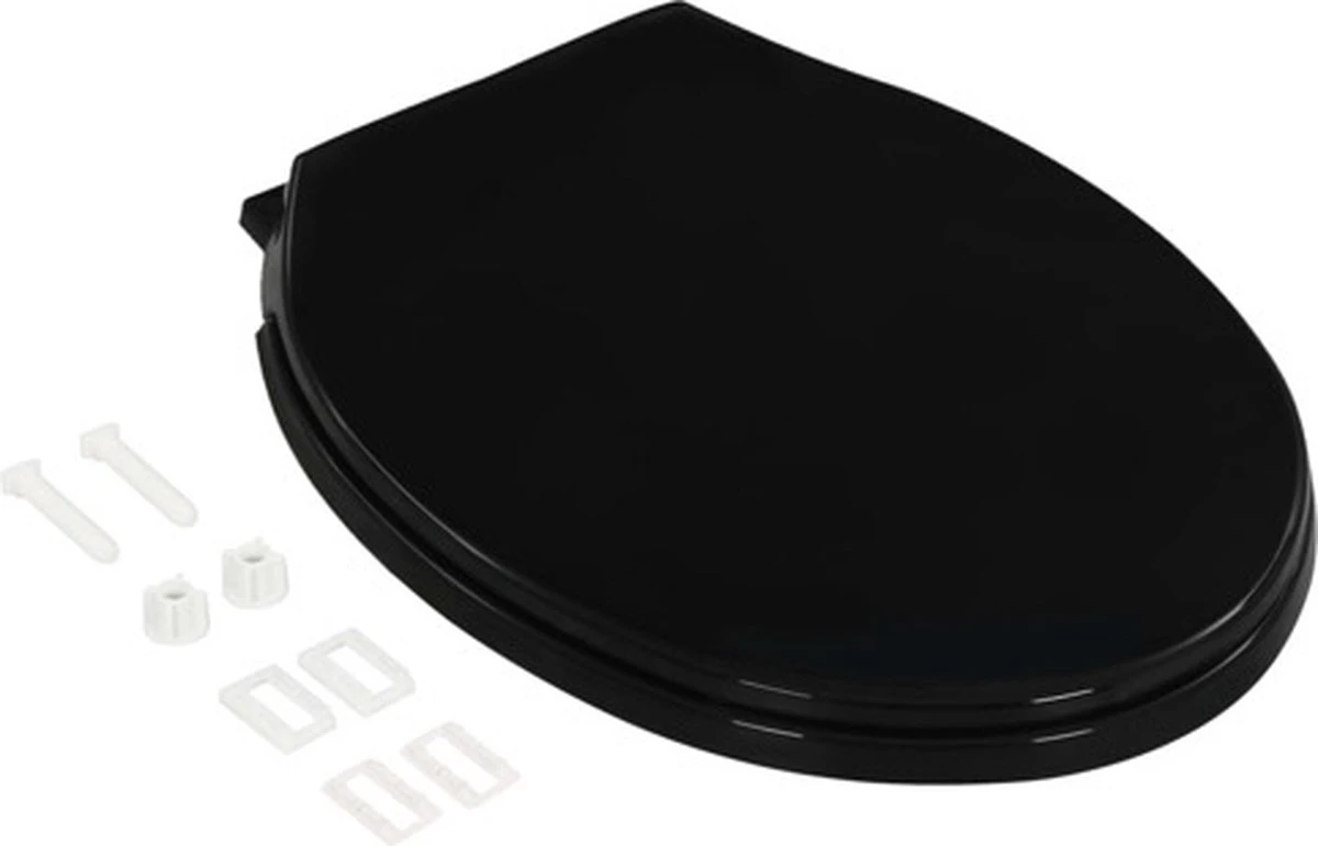 VidaXL Toiletbril Soft-close Met Quick-release Ontwerp Zwart - Afbeelding 6