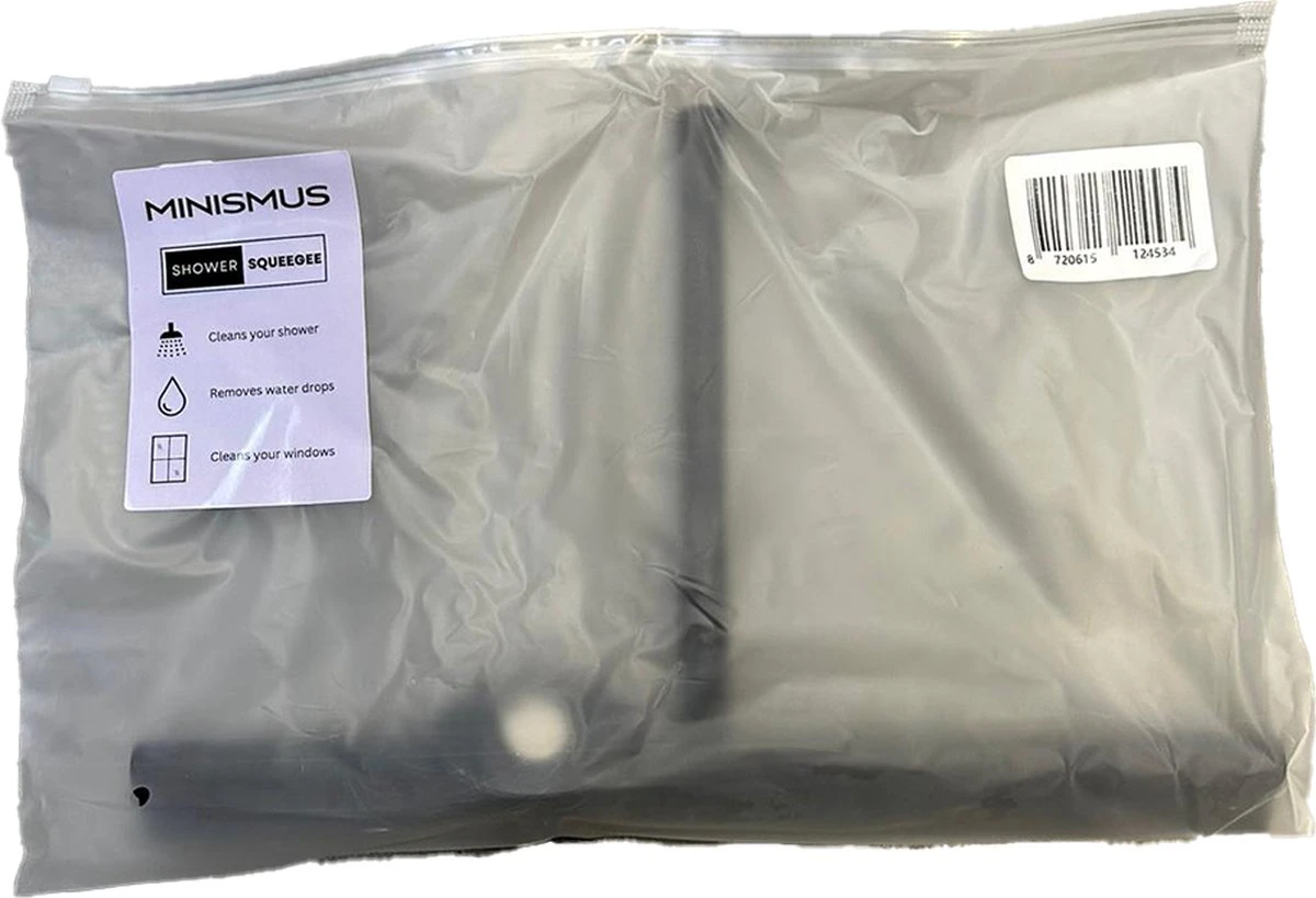 Minismus Extra Brede Douchewisser Met Magneethouder Ophangsysteem Ophanghaak - 33 Cm Breed - Zwart - Afbeelding 9