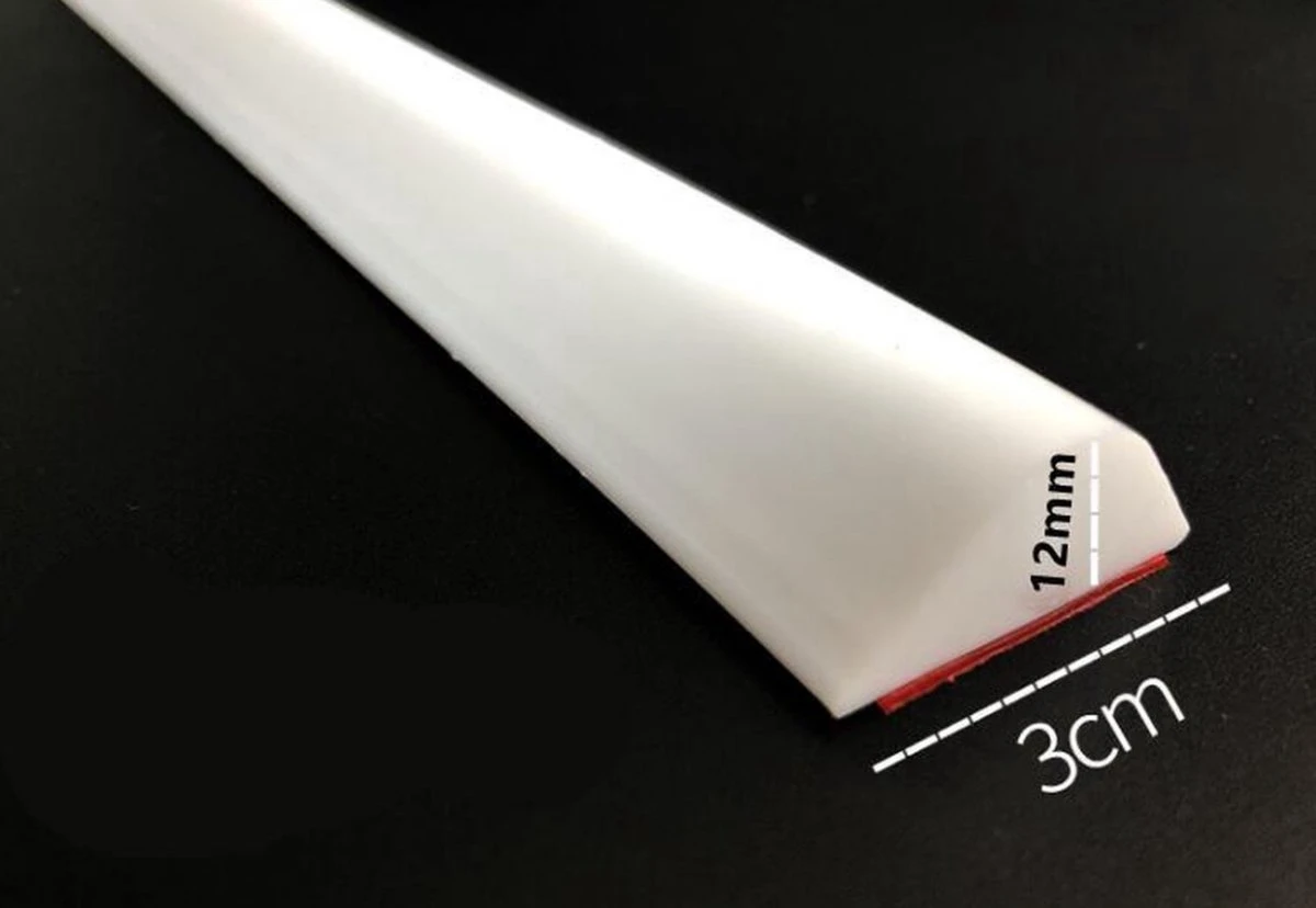 Lariwo Sanitair® Siliconen Waterdorpel 100cm 100 Cm Zwart Douche Douchebak Douchegordijn Wc Toilet Wasbak Waterstopper Waterdorpel Waterdrempel - Afbeelding 5