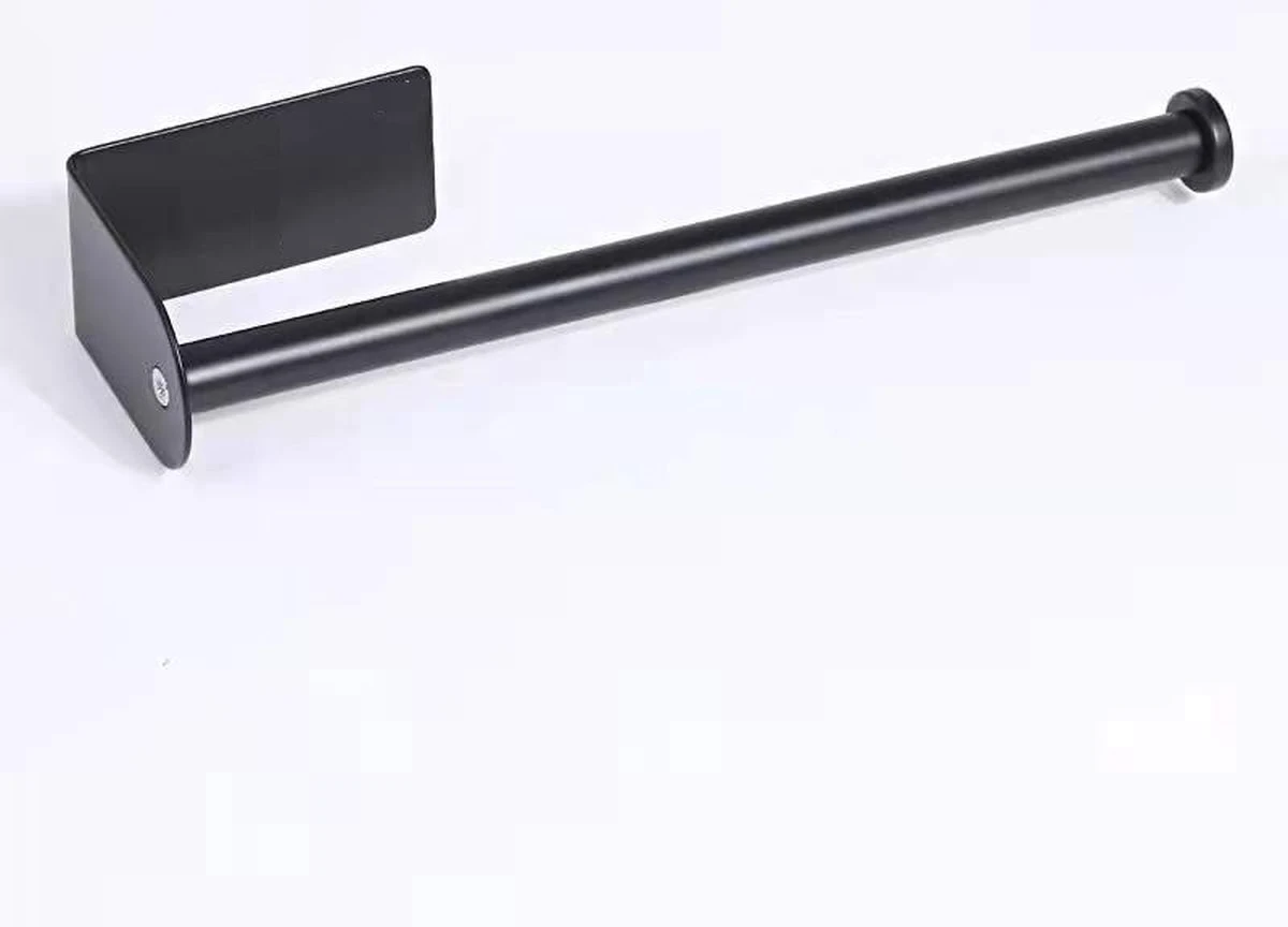 Wc Rolhouder Zonder Boren Toiletrolhouder Reserverolhouder 3 Rollen - Zwart - Badkamer Accessoires - RVS - Hangend - Afbeelding 6