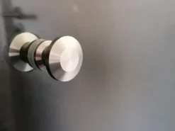 Luxe RVS Douchedeur Knop - Deurknopgarnituur – Douchedeur Handvat / Douchedeurknop / Deurknop RVS / Zilverkleur Type Elegant