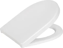 WENKO WC Bril Sindia - Wit Duroplast - Easy-Close Sluiting - Fix-Clip Bevestiging In RVS - Belastbaar Tot 300 Kg - Toiletbril - Toiletzitting