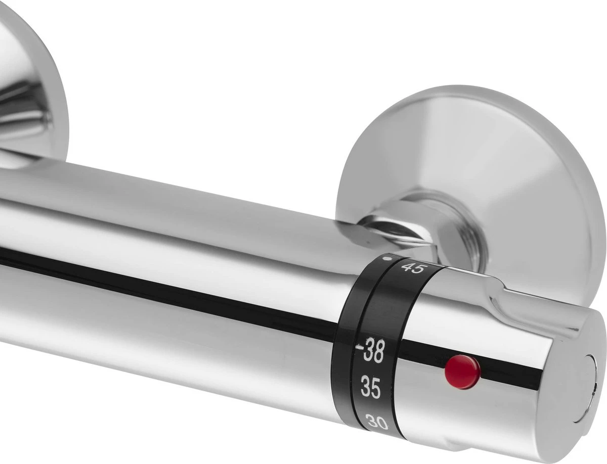Saqu Ecoline - Thermostaatkraan - Waterbesparende Douchekraan - 15cm - Chroom - Afbeelding 5
