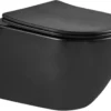 Delivo | Hangend Toilet | Mat Zwart | Softclose | Nano Coating & Rimless Functie