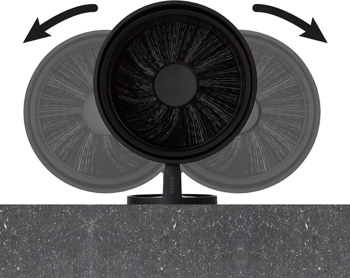 Tiger Tune - Toiletborstel Met Houder - Zwart Metaal Geborsteld / Zwart - Afbeelding 6