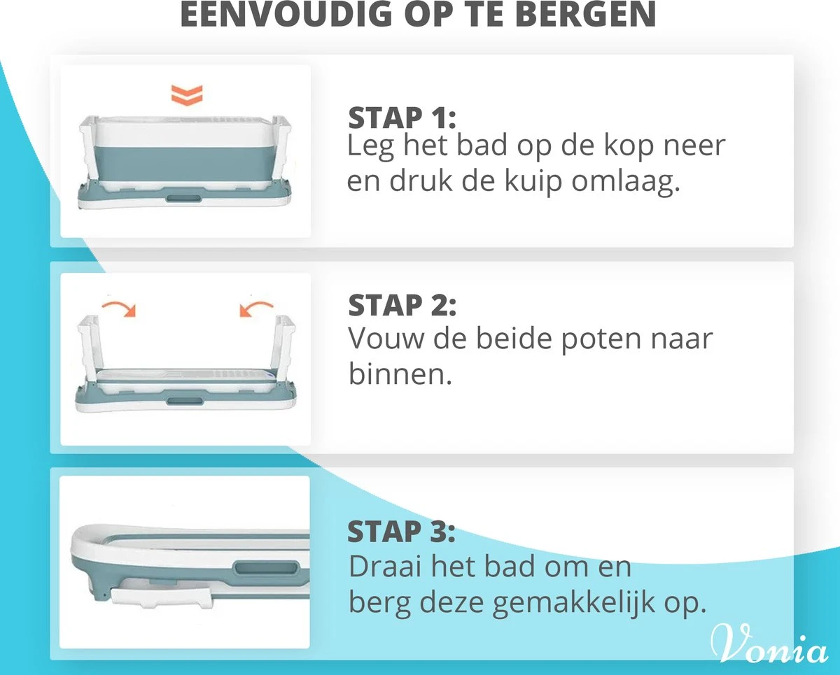 Vonia Opvouwbaar Bad - Zitbad - Bath Bucket - 140 Cm Lang - Inklapbaar Bad - Incl. Badkussen - Roze - Afbeelding 5