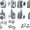 Reserve Wieltjes Voor Douchedeur – Douche Deur Rollers – Wielen Douchedeur – Loopwielen – Katrollen – Set Van 4 Onder En 4 Boven