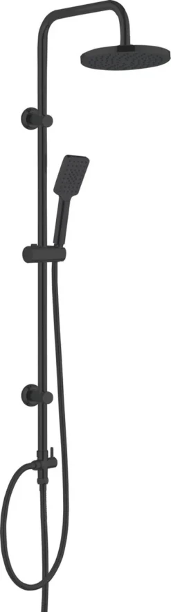 4bathroomz® Luxe Douchekolom Regendouche 20 Cm - Zwart