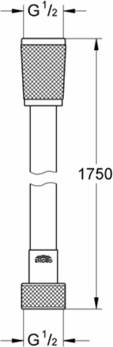 GROHE SilverFlex Doucheslang - 175 Cm - Chroom - 28388000 - Afbeelding 2
