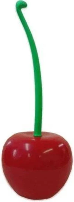 Merkloos WC-borstel Toiletborstel Cherry Kers Met Rode Borstel