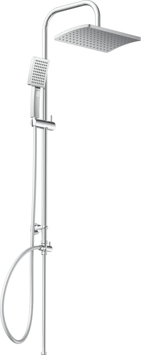 SCHÜTTE Mallorca Douchesysteem - Regendouche - 95 Cm Stang - Wandhouder In Hoogte Verstelbaar - Chroom