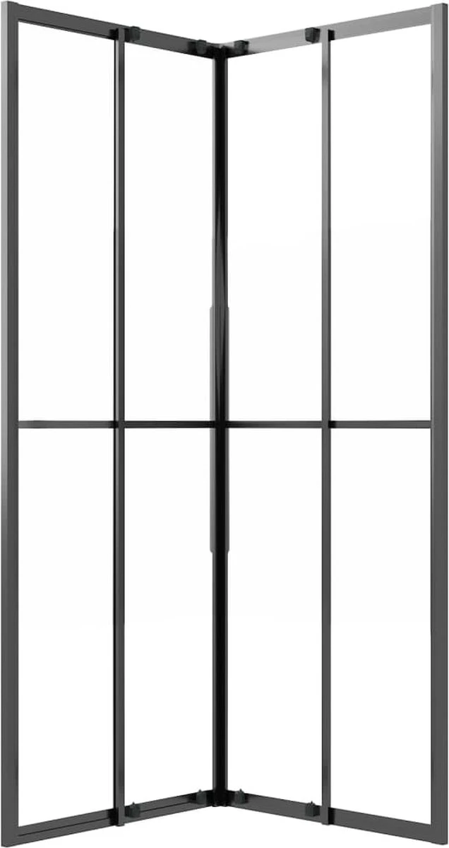 Furniture Limited - Douchecabine 70x70x180 Cm Mat ESG Zwart - Afbeelding 7