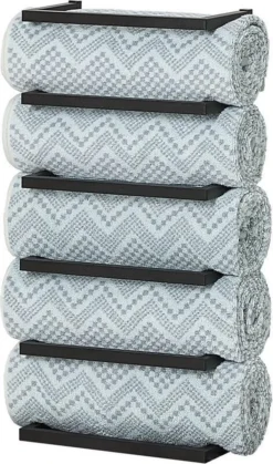 Sealskin Carré - Handdoekrek Groot - 12 X 24 X 48 Cm - Zwart