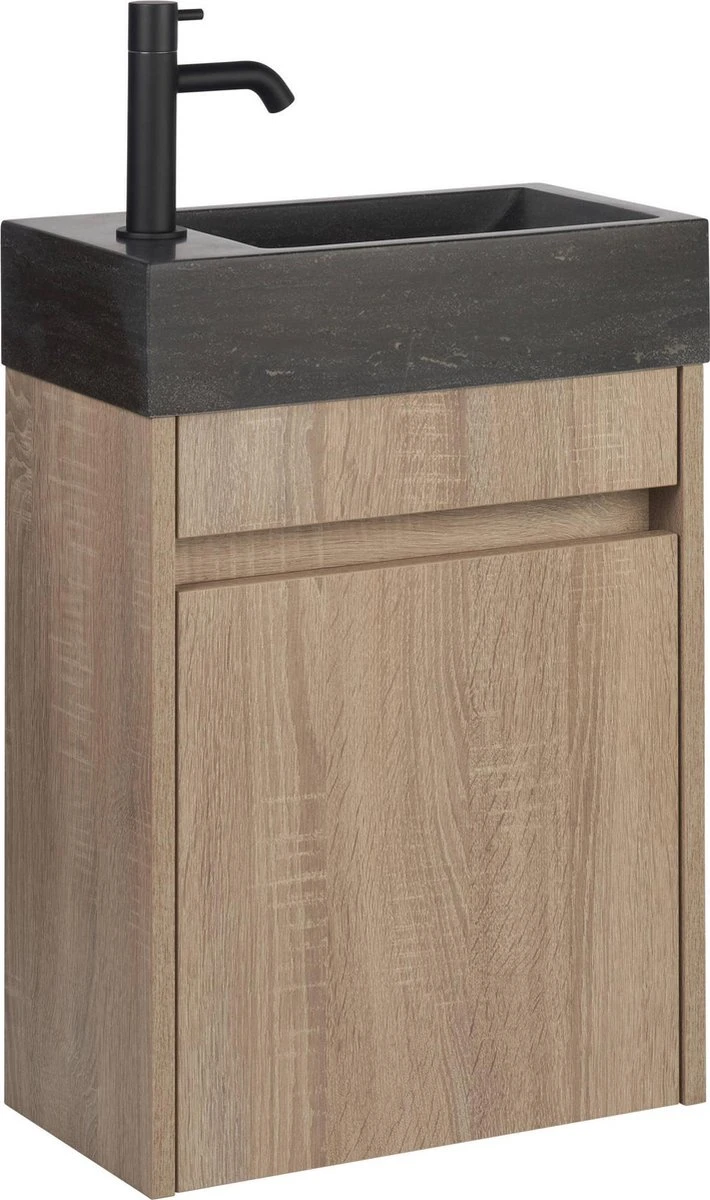 Merkloos Saqu Eurotrend Fonteinkraan - Hoog Model - Toiletkraan - Koudwaterkraan - Mat Zwart - Afbeelding 14