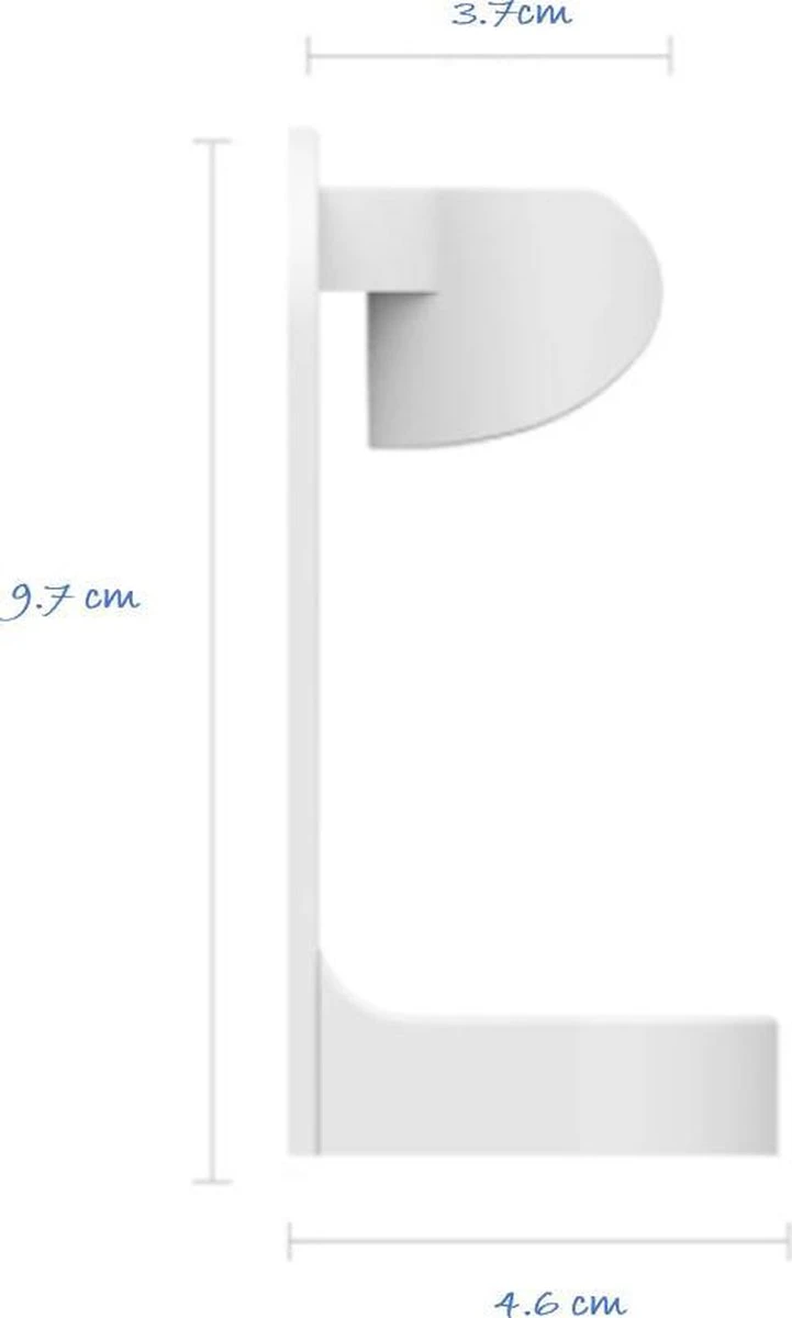 Crème Happy Goodz Shop 1 Stuk Kwalitatieve Elektrische Tandenborstelhouders WIT/Crème 1 Stuk Met Happy Goodz Installatiehandleiding - Geschikt Voor Oa Oral-B - Badkamer Accessoire - Zonder Boren- Met Alcoholdoekje - Afbeelding 4